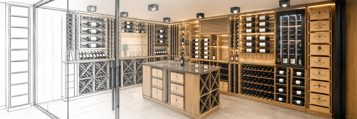 Solutions sur mesure pour caves � vin priv�es