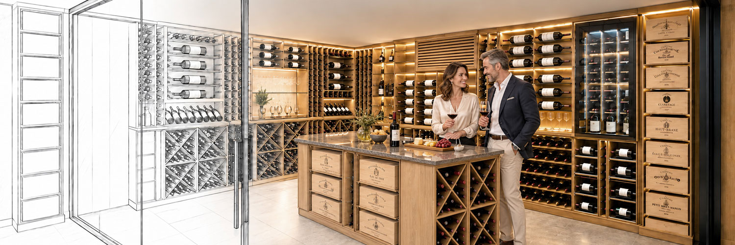 Solutions sur mesure pour caves � vin priv�es