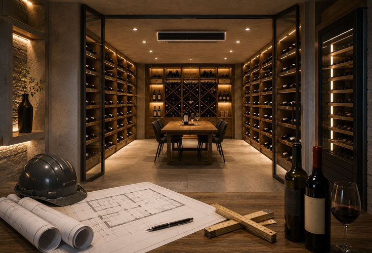 Conclusion sur la préparation structurelle d'une cave à vin climatisée