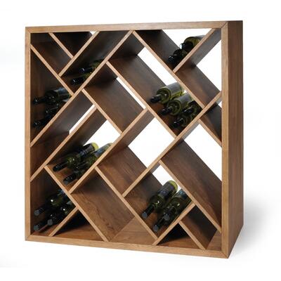Photo du produit '�tag�re � bouteille ZEUS en bois teint�'