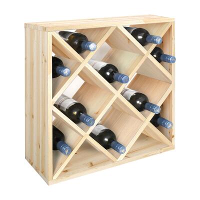 Photo du produit '�tag�re � vin LOSANGE, pin naturel'