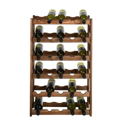 Photo du produit '�tag�re � vin SIMPLEX mod�le 2 en bois de pin teint�'