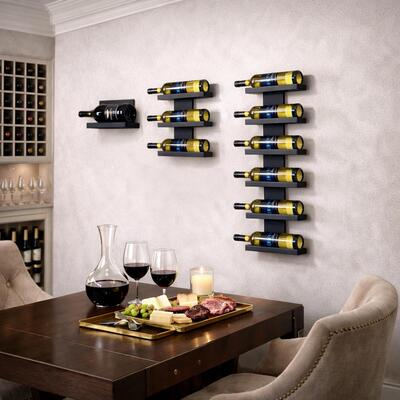 Photo du produit '�tag�re � vin murale BLACK PURE en m�tal'