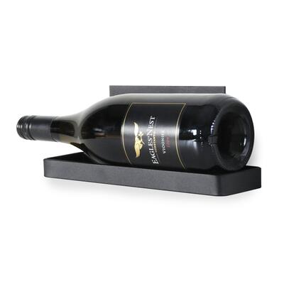 Photo du produit '�tag�re � vin murale BLACK PURE en metal pour 1 bouteilles de 0,75l'