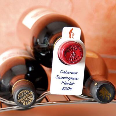 Photo du produit '�tiquettes � suspendre pour bouteilles'