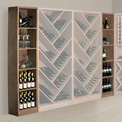 Photo du produit '�tag�re � vin PRESTIGE 10, ch�ne massif teint�'