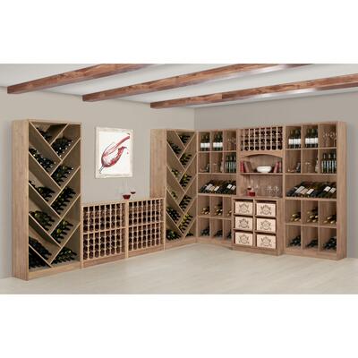 Photo du produit '�tag�re � vin PRESTIGE 5, ch�ne massif teint�'