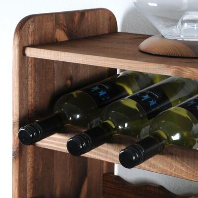 Photo du produit '�tag�re � vin OPTIPLUS mod�le 1, pin teint�'