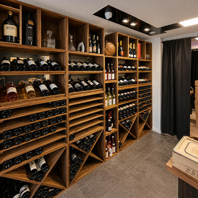 Photo du produit '�tag�res � vin modulables VINVARIO 60, pin teint�'