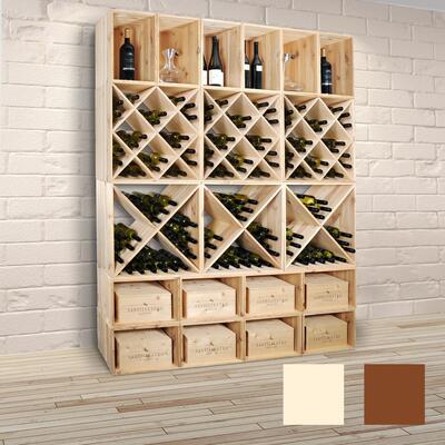 Photo du produit '�tag�re � vin LOSANGE, en bois de pin'