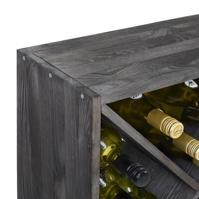 Photo du produit '�tag�re � vin CUBE X 52, en pin de teinte brune'