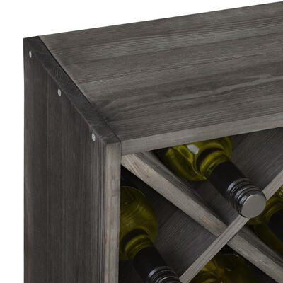 Photo du produit '�tag�re � vin LOSANGE 52, en pin de teinte brune'