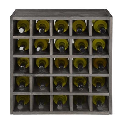 Photo du produit '�tag�re � vin CASIERS 52, en pin de teinte brune'