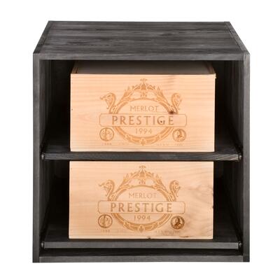 Photo du produit '�tag�re � vin 52 pour caisses, en pin de teinte brune'