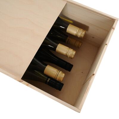 Photo du produit 'Caisse � vin avec couvercle coulissant SIENA pour 6 bouteilles'