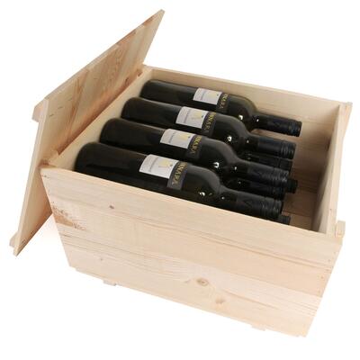 Photo du produit 'Caisse � vin avec couvercle coulissant SIENA pour 6 bouteilles'