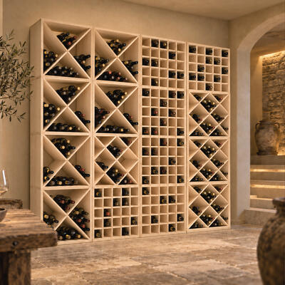 Photo du produit '�tag�res � vin modulables CUBE 52, bois de pin naturel'