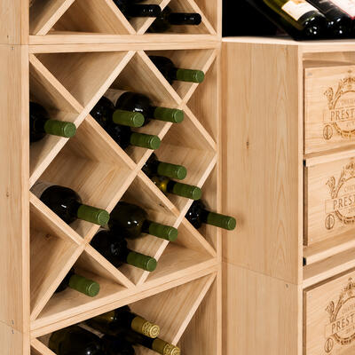 Photo du produit '�tag�res � vin modulables CUBE 52, bois de pin naturel'