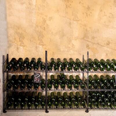 Photo du produit 'Syst�me d�tag�re � vin en m�tal LA CAVE, H 90 cm'