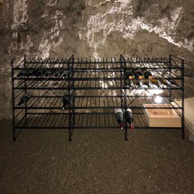 Photo du produit 'Syst�me d�tag�re � vin en m�tal LA CAVE, H 90 cm'