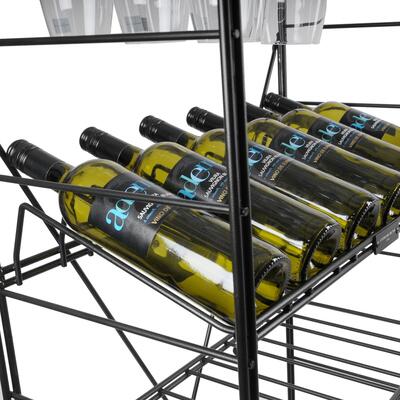 Photo du produit 'Syst�me d�tag�re � vin en m�tal LA CAVE, H 90 cm'