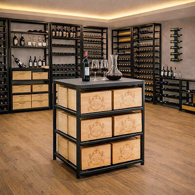 Photo du produit '�tag�re � vin BLACK PURE en m�tal'