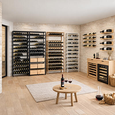 Photo du produit '�tag�re � vin BLACK PURE en m�tal'