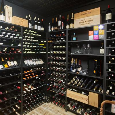 Photo du produit '�tag�re � vin BLACK PURE en m�tal'