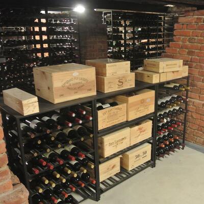 Photo du produit '�tag�re � vin BLACK PURE en m�tal'