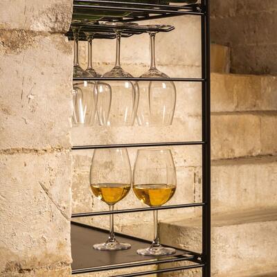 Photo du produit 'Syst�me d'�tag�res � vin LA CAVE en m�tal, H170 cm'