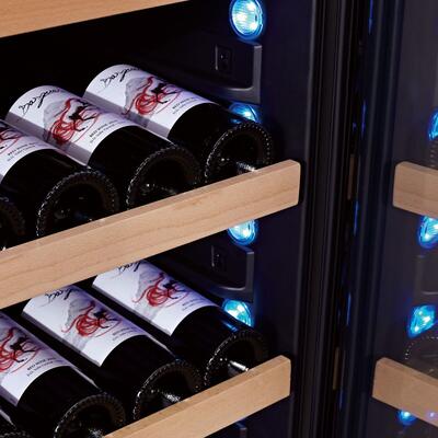 Photo du produit 'Cave � vin � deux zones WLB-460DFLD-Mix, 172cm, 124-163 bt.'
