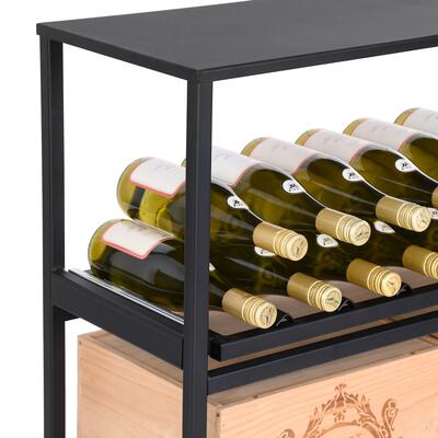 Photo du produit 'Etag�re � vin en m�tal BLACK PURE mod�le 14'