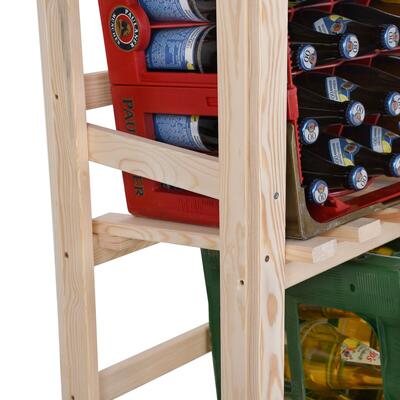 Photo du produit '�tag�re en bois pour 4 - 8 caisses de boissons/�tag�re pour caisses de boissons'