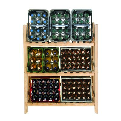 Photo du produit '�tag�re en bois pour 6 - 12 caisses de boissons/�tag�re pour caisses de boissons'
