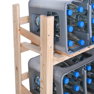 Photo du produit '�tag�re en bois pour 6 - 12 caisses de boissons/�tag�re pour caisses de boissons'