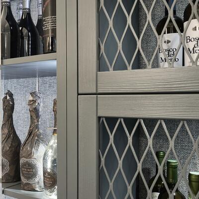 Photo du produit 'Syst�me d�tag�re � vin PIEMONT, bois de sapin, anthracite'