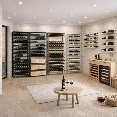 Photo du produit 'Etag�re � vin en m�tal dor� BLACK PURE'