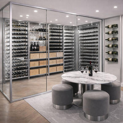 Photo du produit 'Etag�re � vin en m�tal argent� BLACK PURE'