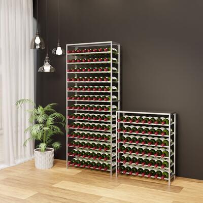 Photo du produit 'Etag�re � vin en m�tal argent� BLACK PURE mod�le 1'