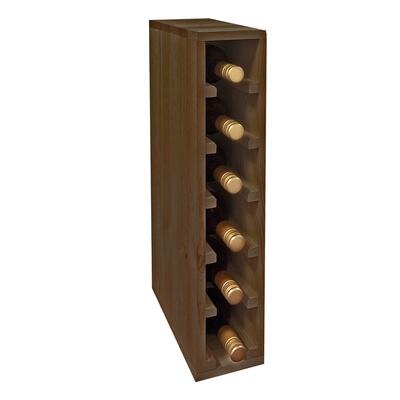 Photo du produit 'Casier � vin 60 cm, module �troit pour 6 bouteilles, teint� brun'