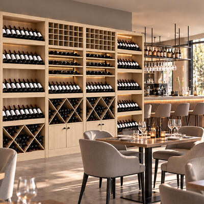Photo du produit '�tag�re � vin PRESTIGE NOVO bois de ch�ne nature'