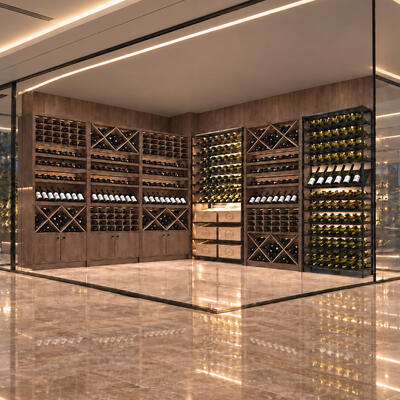 Photo du produit ' �tag�re � vin PRESTIGE NOVO bois de ch�ne teint� marron '