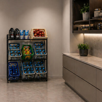 Photo du produit '�tag�re pour caisses de boissons en m�tal, L 90 cm'