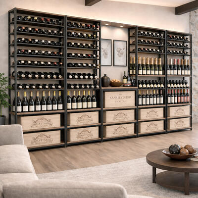Photo du produit '�tag�re de stockage m�tal-bois Black Pure WOOD'