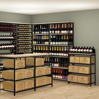 Photo du produit '�tag�re de stockage m�tal-bois Black Pure WOOD'
