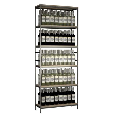 Photo du produit '�tag�re de stockage en m�tal et bois Black Pure WOOD Mod�le 1'