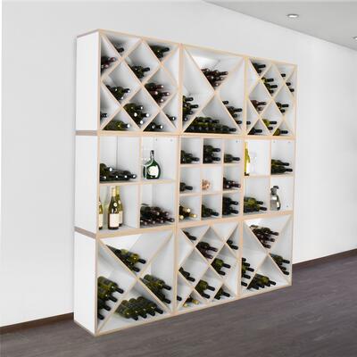 Photo du produit 'Module � 9 compartiments, blanc alpin avec bordure nature'