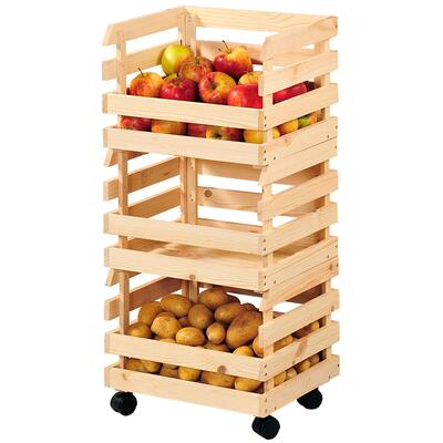 Photo du produit 'Corbeilles � fruits & l�gumes sur roulettes'