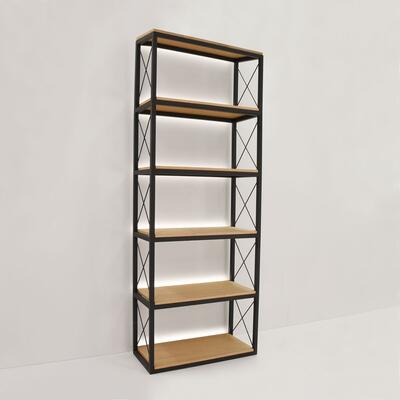 Photo du produit 'Etag�re � vin STYLE M�lange Bois & M�tal avec �clairage'