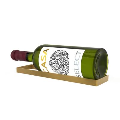 Photo du produit 'Etag�re � vin murale en m�tal dor� pour 1 bouteille de Magnum'